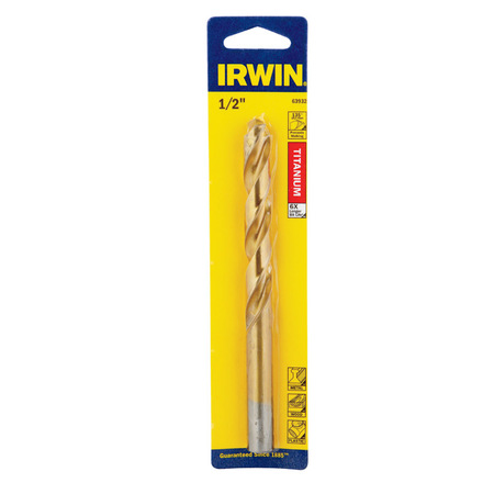 IRWIN BIT DRILL 1/2""TIN 135PT 1862936